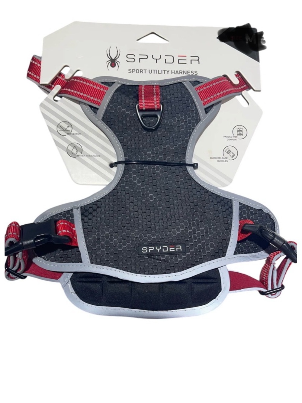 New Spyder Sport Utility Harness Reflective Water Resistance Padded Comfort-S